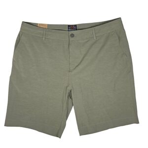 Faherty All Day Shorts Mens Olive 9" Inseam Size 38 Outdoor Beach Active